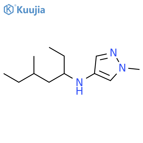 1-methyl-N-(5-methylheptan-3-yl)-1H-pyrazol-4-amine structure
