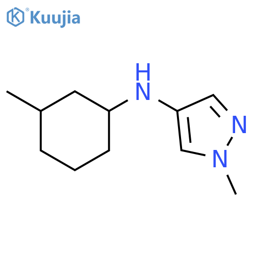 1-methyl-N-(3-methylcyclohexyl)-1H-pyrazol-4-amine structure