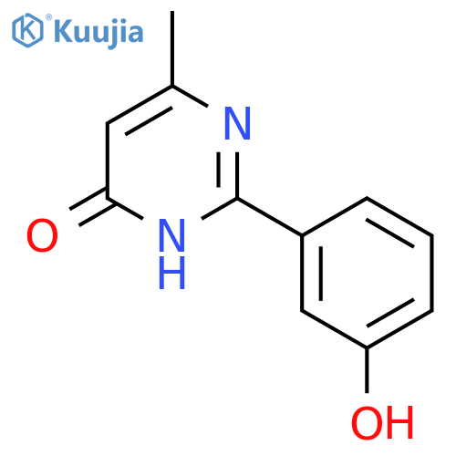 2-(3-Hydroxyphenyl)-6-methyl-3,4-dihydropyrimidin-4-one structure
