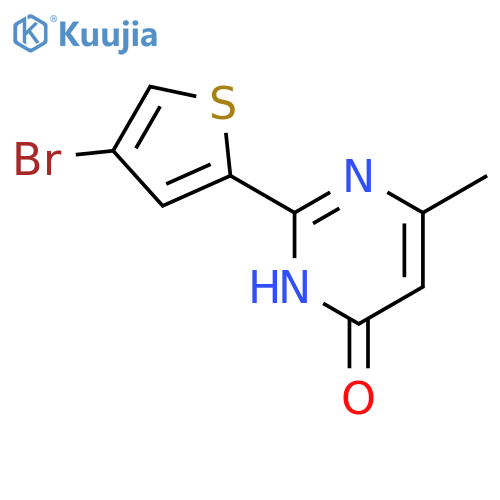 2-(4-Bromothiophen-2-yl)-6-methyl-3,4-dihydropyrimidin-4-one structure