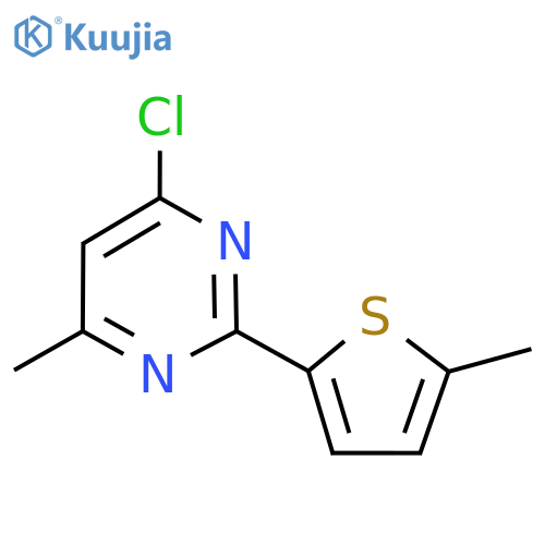 4-Chloro-6-methyl-2-(5-methylthiophen-2-yl)pyrimidine structure