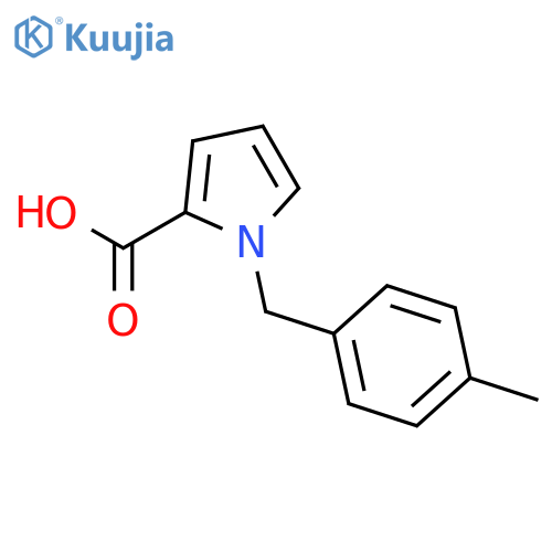 1-[(4-methylphenyl)methyl]-1H-Pyrrole-2-carboxylic acid structure