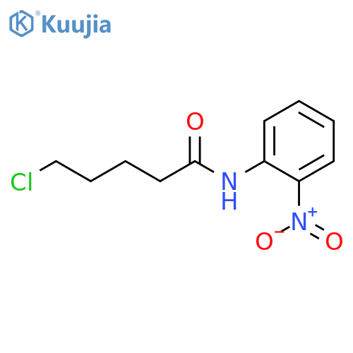 5-chloro-N-(2-nitrophenyl)pentanamide structure