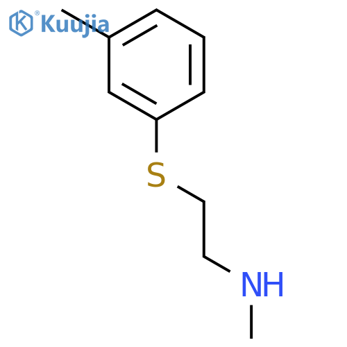 ETHANAMINE, N-METHYL-2-[(3-METHYLPHENYL)THIO]- structure