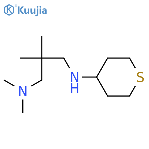 N-[3-(dimethylamino)-2,2-dimethylpropyl]thian-4-amine structure