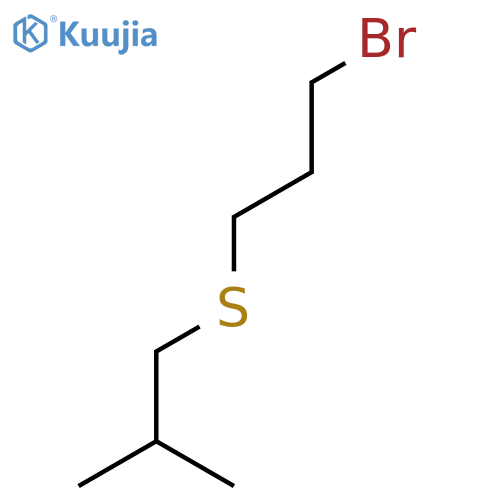 Propane, 1-[(3-bromopropyl)thio]-2-methyl-  structure