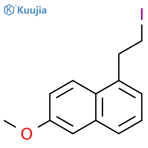 Naphthalene, 1-(2-iodoethyl)-6-methoxy- structure