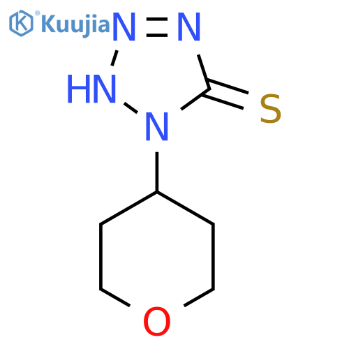 1-(oxan-4-yl)-1H-1,2,3,4-tetrazole-5-thiol structure