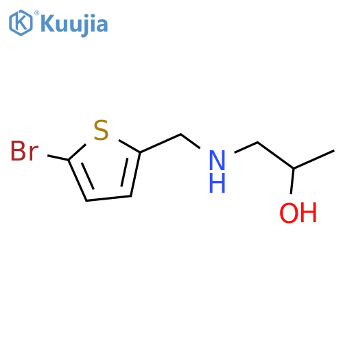 1-{(5-bromothiophen-2-yl)methylamino}propan-2-ol structure