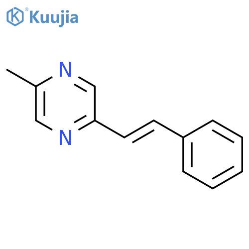 Pyrazine, 2-methyl-5-(2-phenylethenyl)- structure