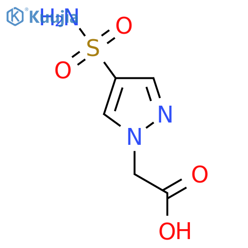 2-(4-sulfamoyl-1H-pyrazol-1-yl)acetic acid structure