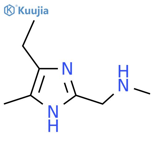 (5-ethyl-4-methyl-1H-imidazol-2-yl)methyl(methyl)amine structure