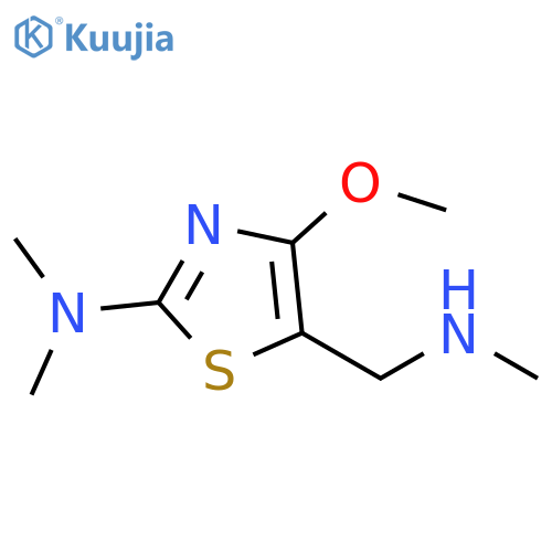 4-methoxy-N,N-dimethyl-5-(methylamino)methyl-1,3-thiazol-2-amine structure