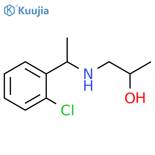 1-{1-(2-chlorophenyl)ethylamino}propan-2-ol structure