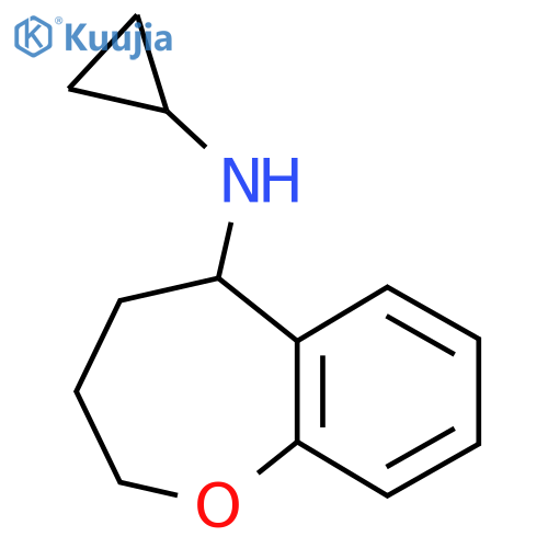 N-cyclopropyl-2,3,4,5-tetrahydro-1-benzoxepin-5-amine structure