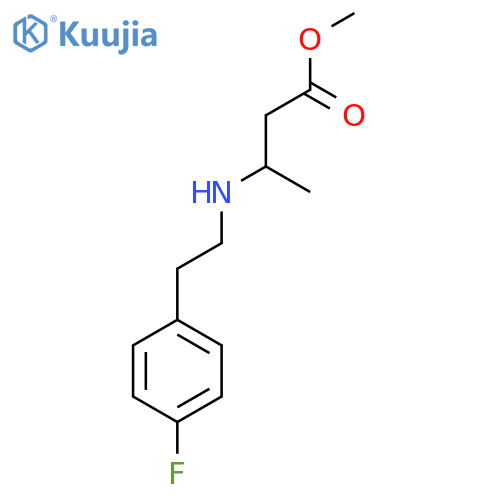 Methyl 3-{[2-(4-fluorophenyl)ethyl]amino}butanoate structure