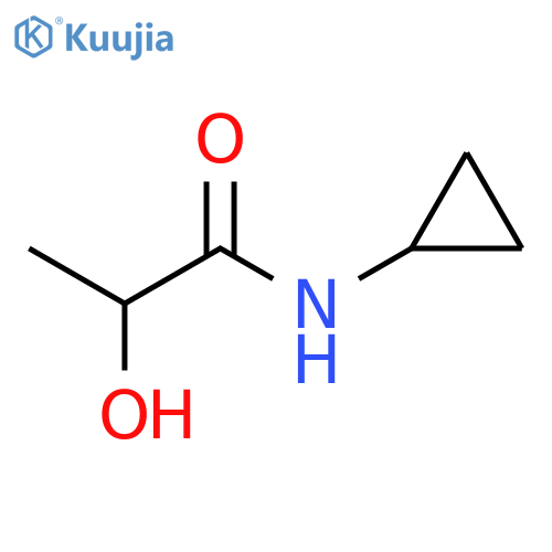 N-cyclopropyl-2-hydroxypropanamide structure