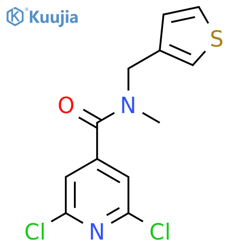 2,6-dichloro-N-methyl-N-(thiophen-3-yl)methylpyridine-4-carboxamide structure