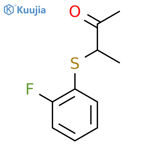 2-Butanone, 3-[(2-fluorophenyl)thio]- structure