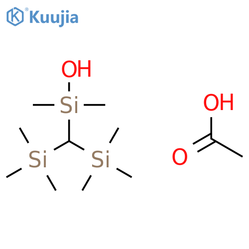 Silanol, [bis(trimethylsilyl)methyl]dimethyl-, acetate structure