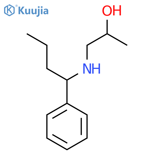 1-(1-phenylbutyl)aminopropan-2-ol structure