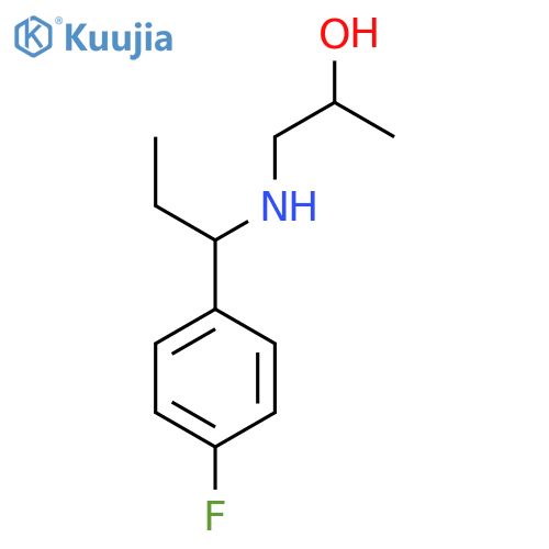1-{1-(4-fluorophenyl)propylamino}propan-2-ol structure