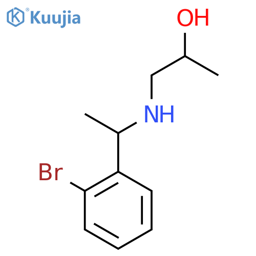 1-{1-(2-bromophenyl)ethylamino}propan-2-ol structure