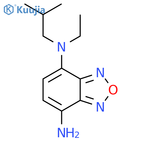 n4-Ethyl-n4-isobutylbenzo[c][1,2,5]oxadiazole-4,7-diamine structure