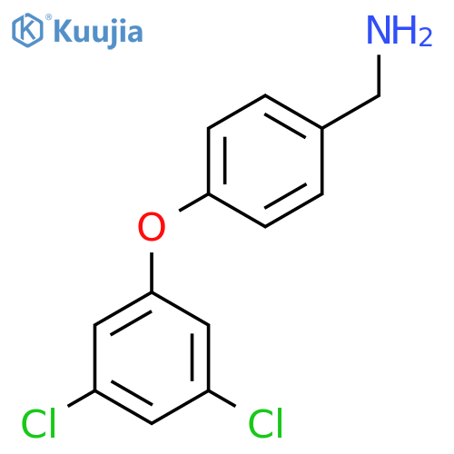 4-(3,5-dichlorophenoxy)phenylmethanamine structure