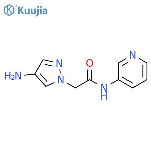 2-(4-amino-1H-pyrazol-1-yl)-N-(pyridin-3-yl)acetamide structure