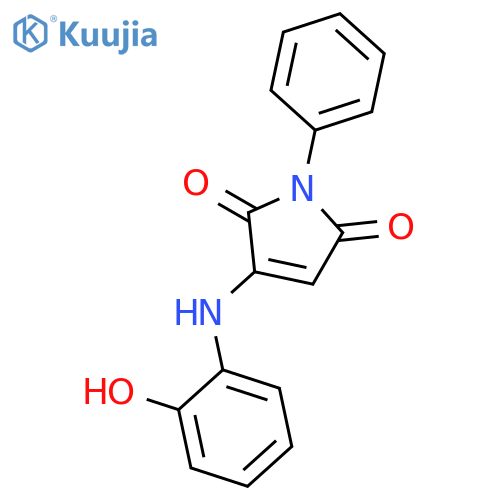 1H-Pyrrole-2,5-dione, 3-[(2-hydroxyphenyl)amino]-1-phenyl- structure