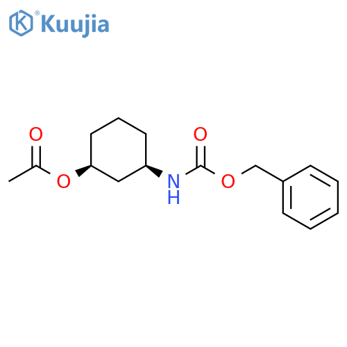 (1R,3S)-3-(((Benzyloxy)Carbonyl)Amino)Cyclohexyl Acetate structure