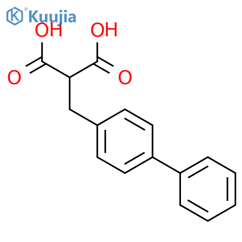 Propanedioic acid, ([1,1'-biphenyl]-4-ylmethyl)- structure