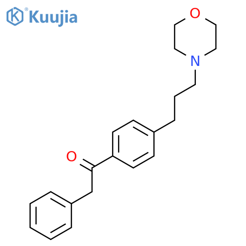 Ethanone, 1-[4-[3-(4-morpholinyl)propyl]phenyl]-2-phenyl- structure