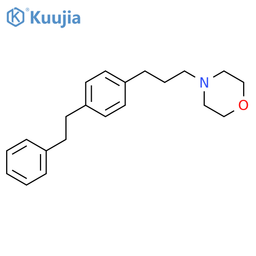 Morpholine, 4-[3-[4-(2-phenylethyl)phenyl]propyl]- structure