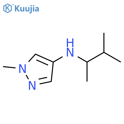1-methyl-N-(3-methylbutan-2-yl)-1H-pyrazol-4-amine structure