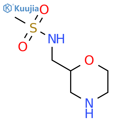 N-(morpholin-2-yl)methylmethanesulfonamide structure