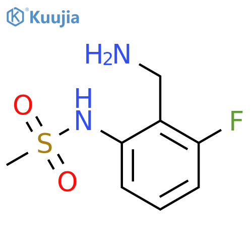 N-2-(aminomethyl)-3-fluorophenylmethanesulfonamide structure