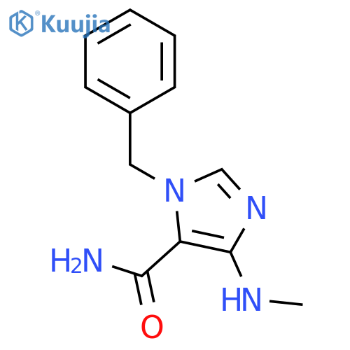 1H-Imidazole-5-carboxamide, 4-(methylamino)-1-(phenylmethyl)- structure