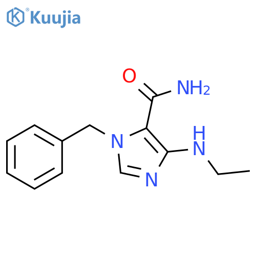 1H-Imidazole-5-carboxamide, 4-(ethylamino)-1-(phenylmethyl)- structure