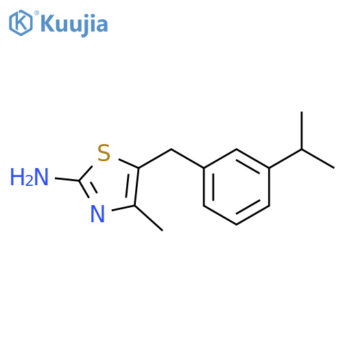 5-(3-Isopropyl-benzyl)-4-methyl-thiazol-2-ylamine structure