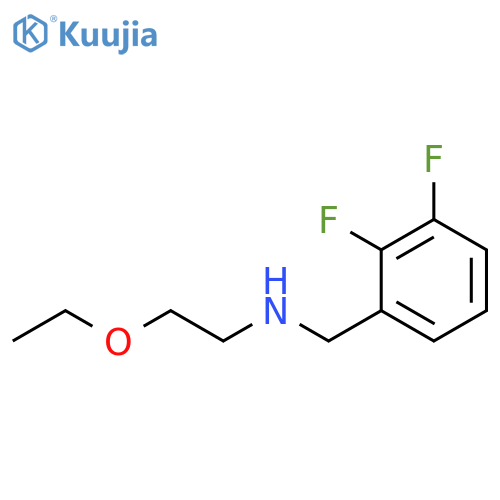 (2,3-difluorophenyl)methyl(2-ethoxyethyl)amine structure