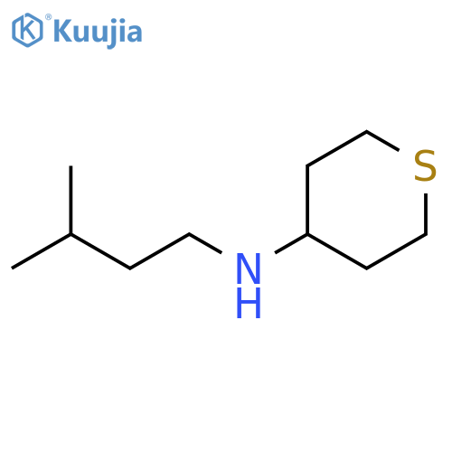 N-(3-methylbutyl)thian-4-amine structure