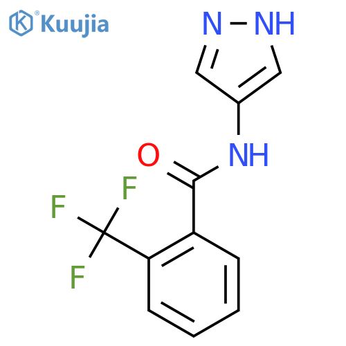 N-(1H-pyrazol-4-yl)-2-(trifluoromethyl)benzamide structure