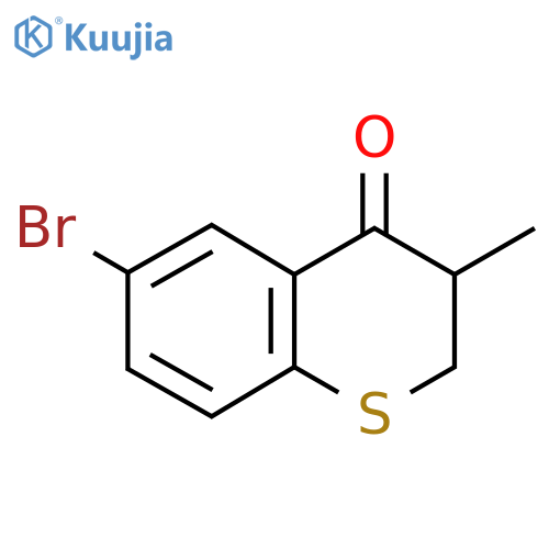 6-bromo-3-methyl-3,4-dihydro-2H-1-benzothiopyran-4-one structure