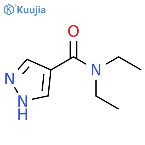 1H-Pyrazole-4-carboxylic acid diethylamide structure