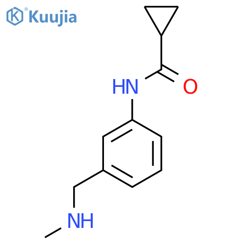 N-{3-[(methylamino)methyl]phenyl}cyclopropanecarboxamide structure