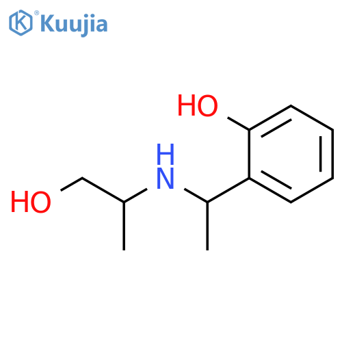 2-{1-(1-hydroxypropan-2-yl)aminoethyl}phenol structure