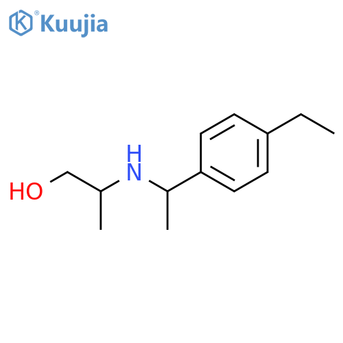 2-{1-(4-ethylphenyl)ethylamino}propan-1-ol structure