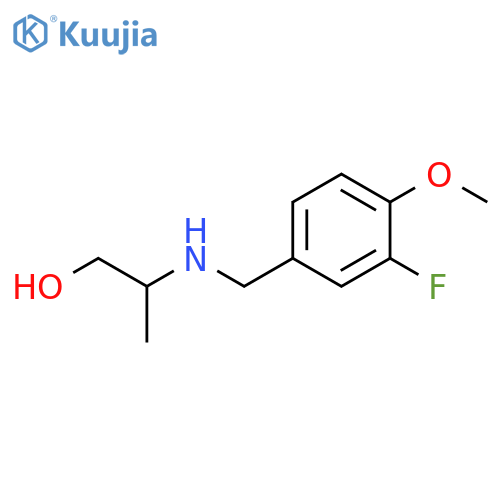 2-{(3-fluoro-4-methoxyphenyl)methylamino}propan-1-ol structure